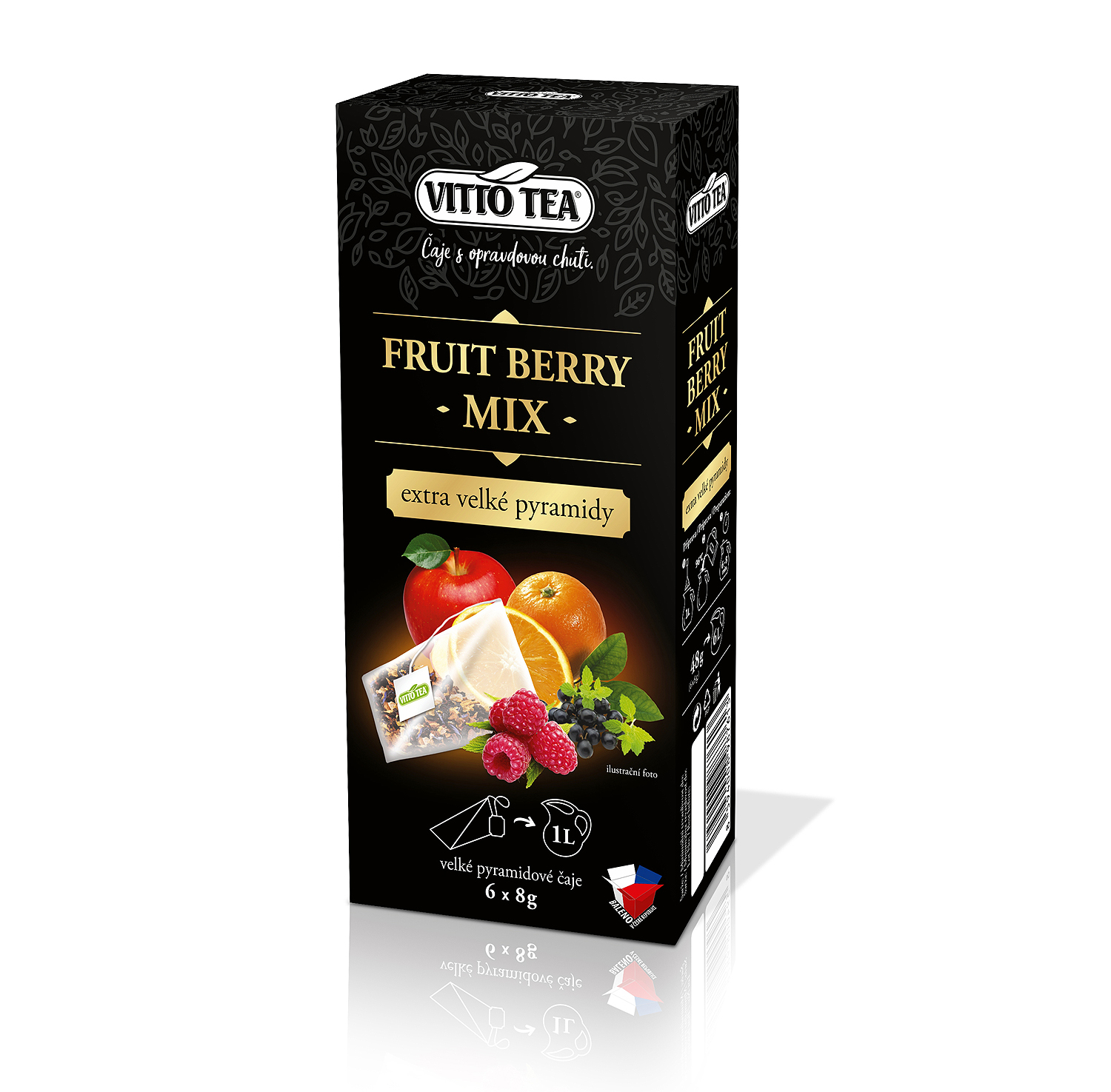 EXTRA VELKÉ PYRAMIDY FRUIT BERRY MIX